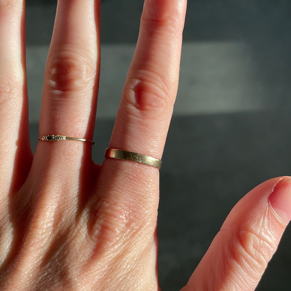 Solid 14k gold catbird “tomboy” ring